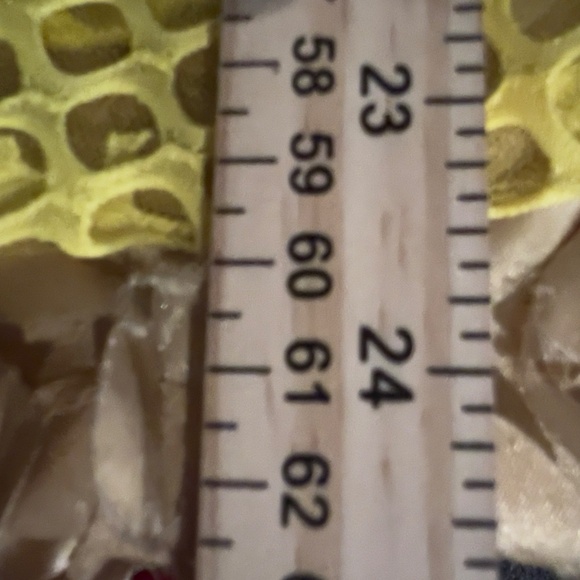 #A292 FT INC BOLD GLAMOUR FEMININE CHIC YELLOW MESH 2PC SKIRT SET NWT M - Picture 9 of 11